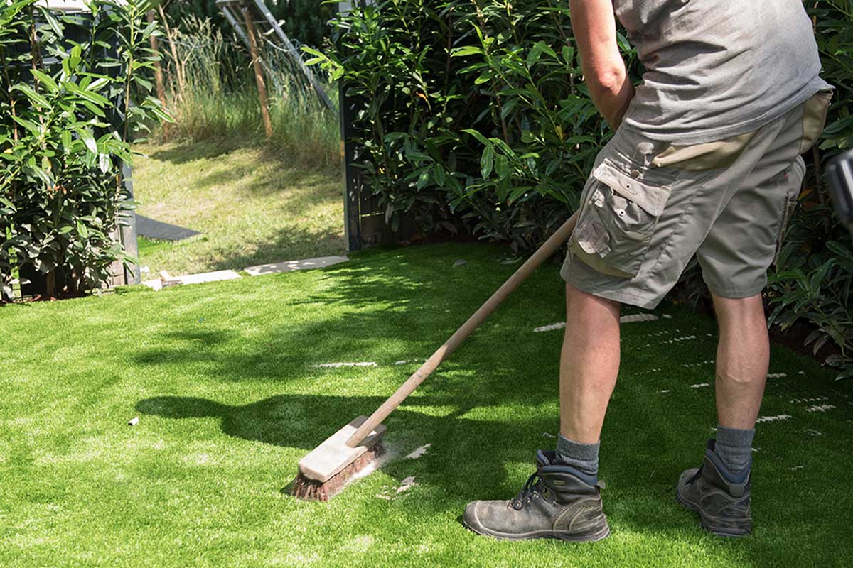 Maintaining artificial grass is very simple.