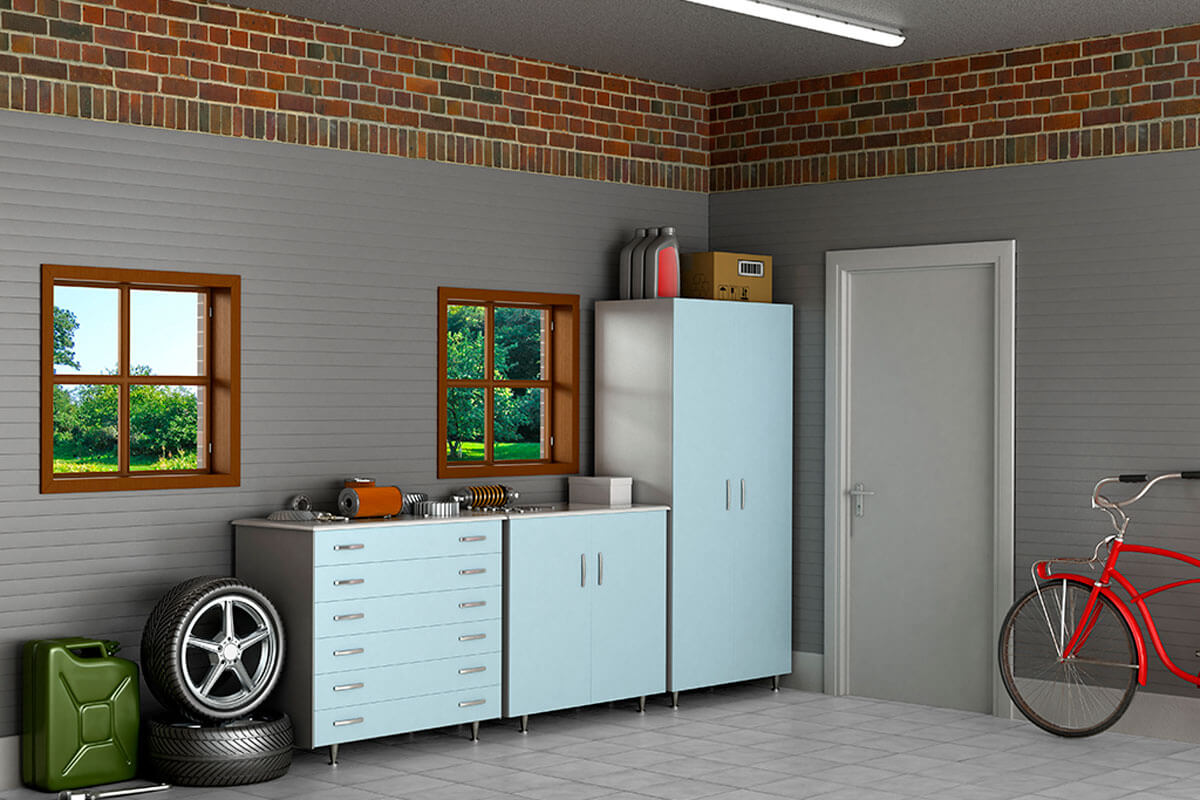 Take advantage of your garage by organizing the spaces.