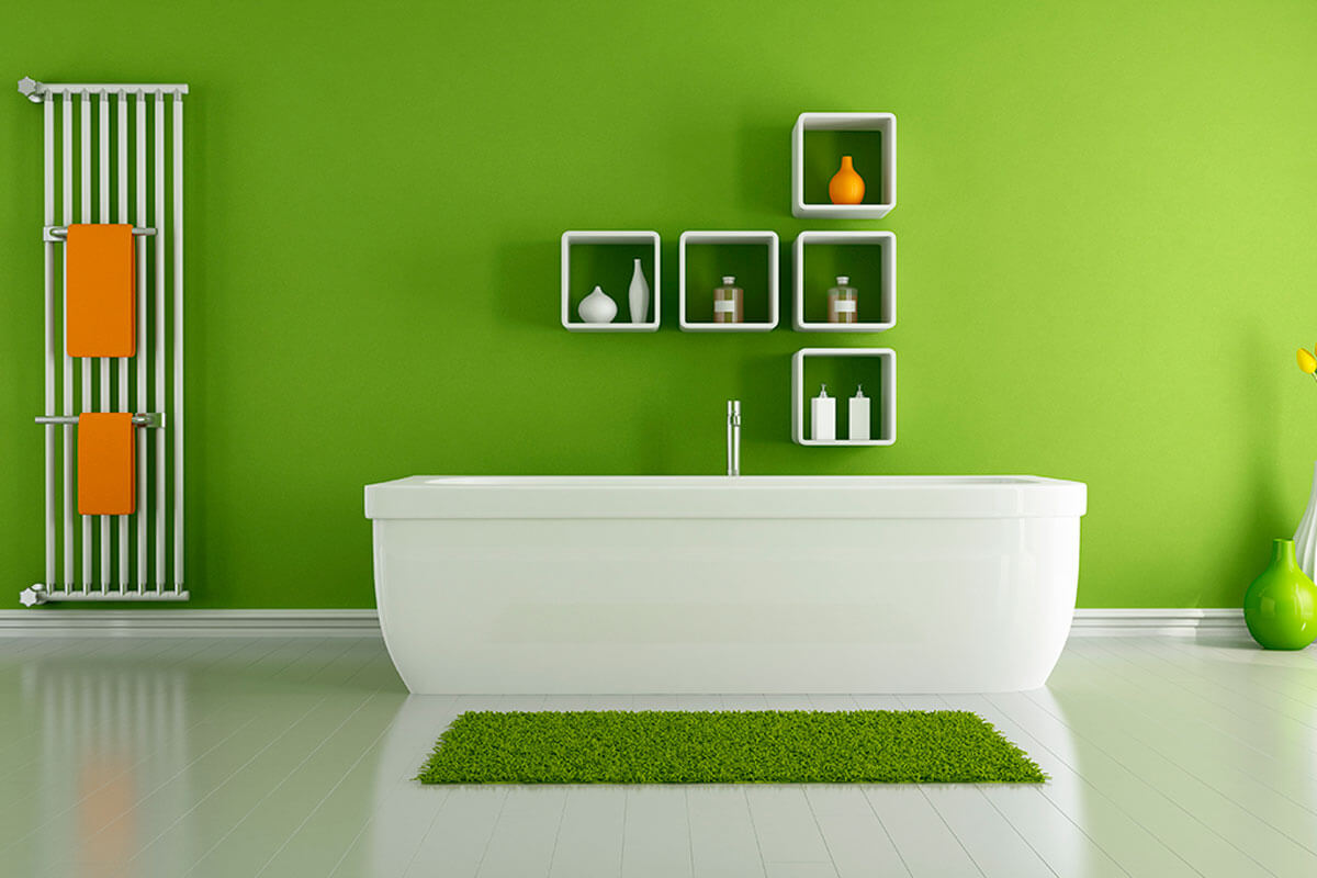 Green in different shades works very well.
