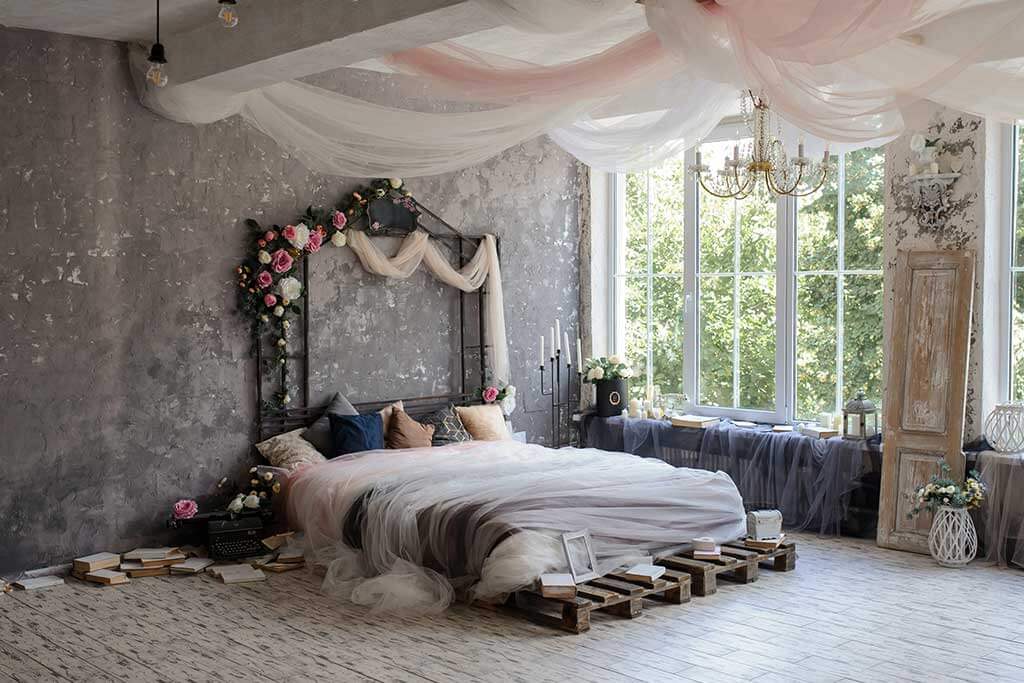 Idee per decorare la camera da letto del matrimonio.