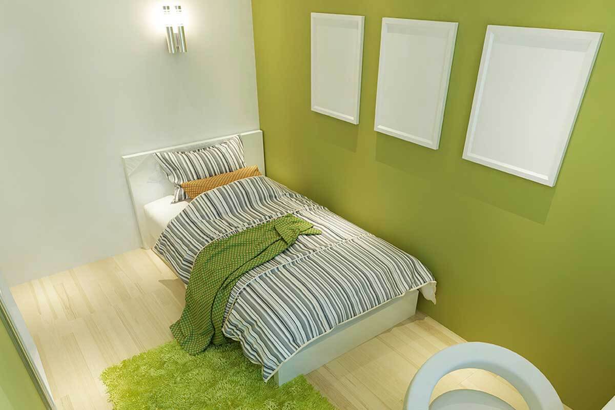 Colores verdes para los dormitorios juveniles