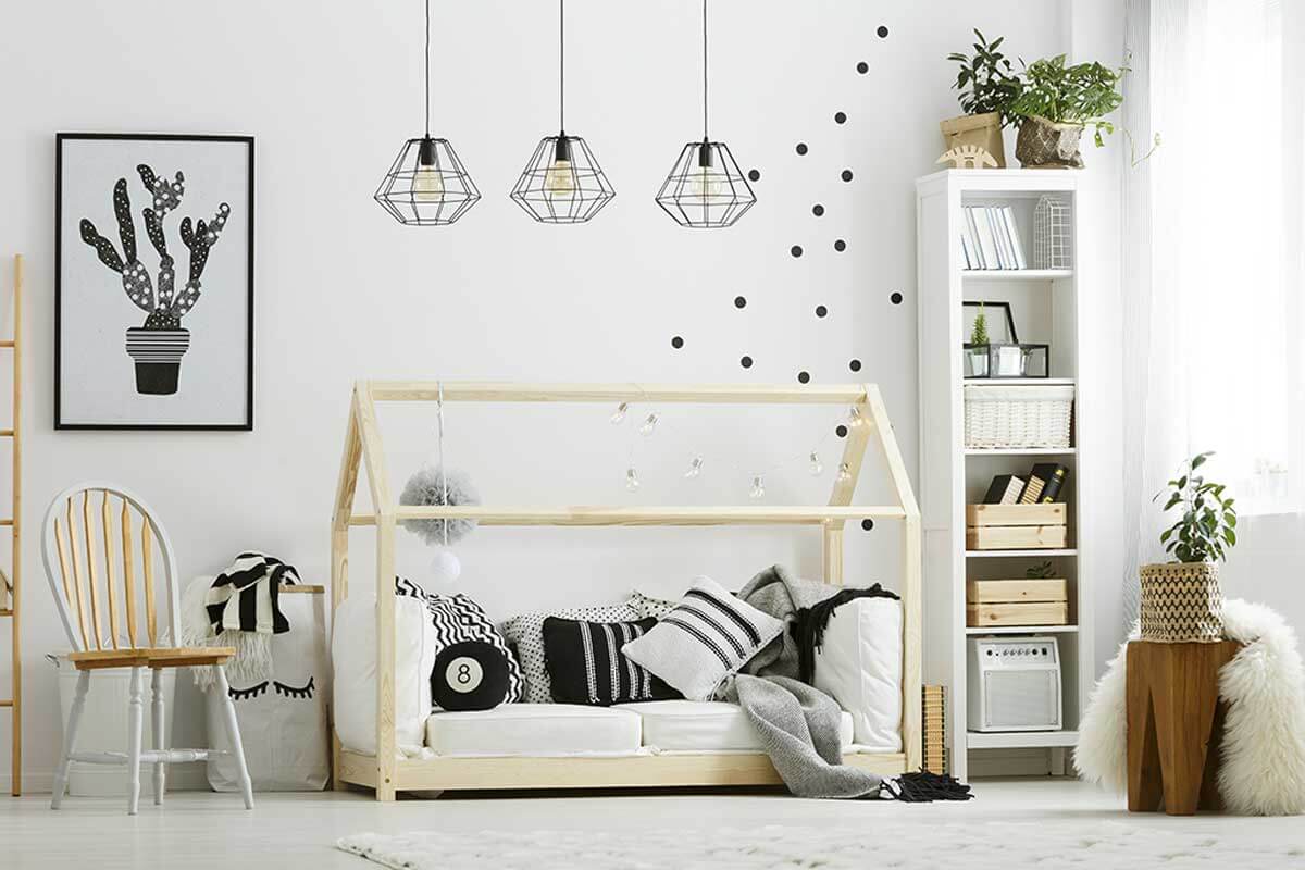 black and white will be a trend in children's decoration by 2022
