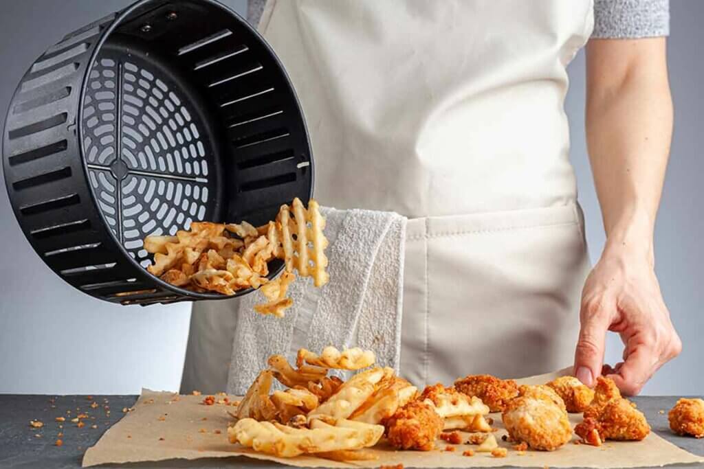 Constant use of the air fryer warrants continuous cleaning.