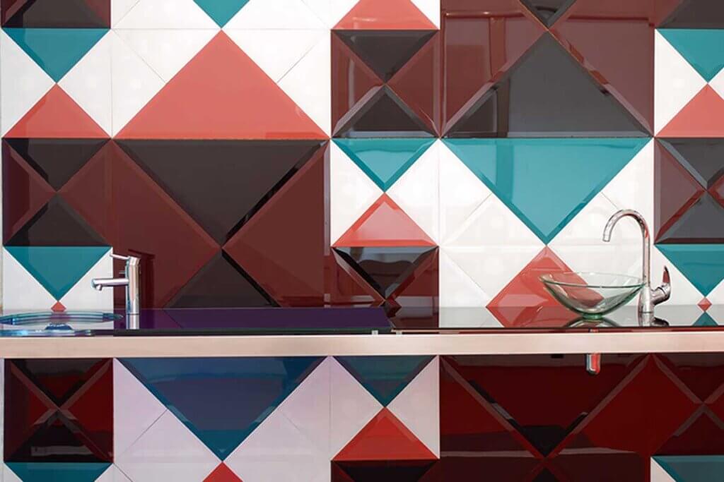 It is possible to use paint to change the appearance of the tiles, for this you do not need to do a work.