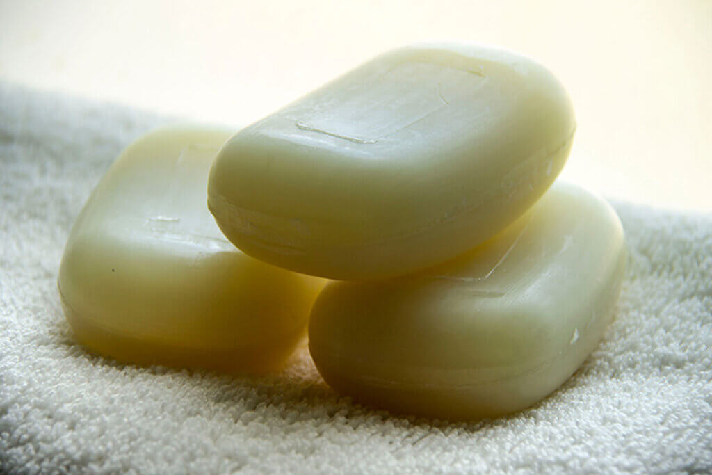 Bar soap is a short-term and very inexpensive solution.