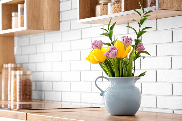 Decora tu cocina con flores