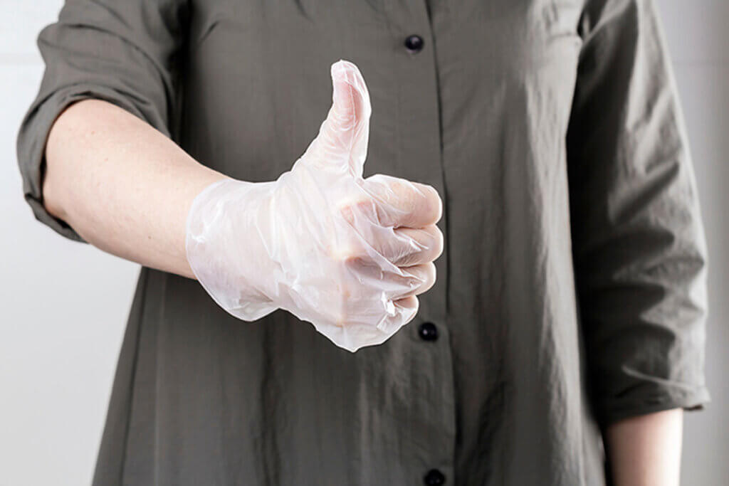 To remove hair from your clothes you can put on a latex glove and let it work its magic.