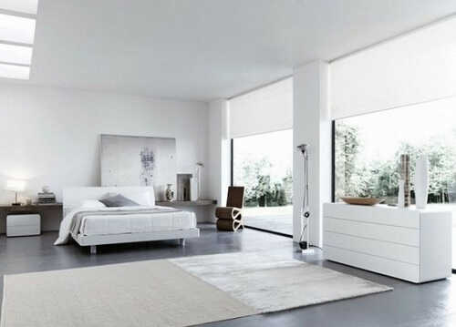 Una stanza da letto in stile italiano
