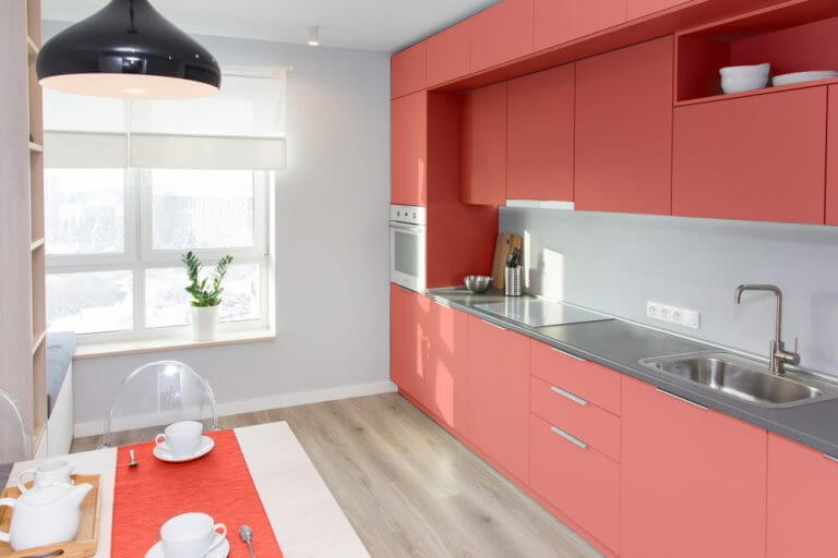 Cucina in Living Coral