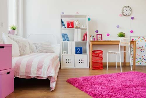 Camera per bambina tuta rosa