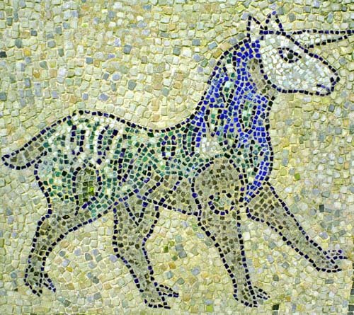 Mosaico per decorare con unicorni