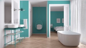 Create ambienti affascinanti con un bagno di colore turchese