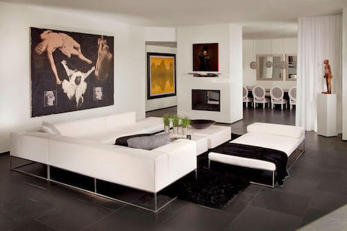 mobili del soggiorno minimalisti 
