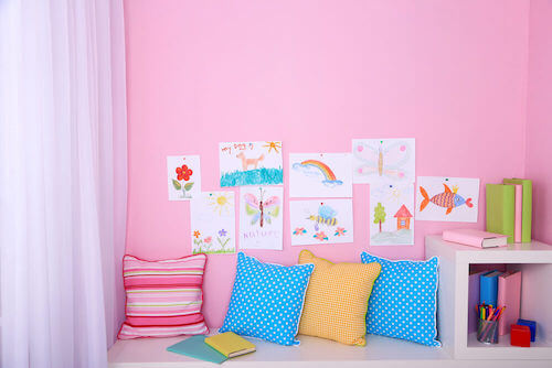 cuscini colorati per le camerette per bambini