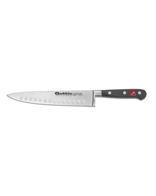 I migliori coltelli da cuoco: coltello Quttin con alveoli