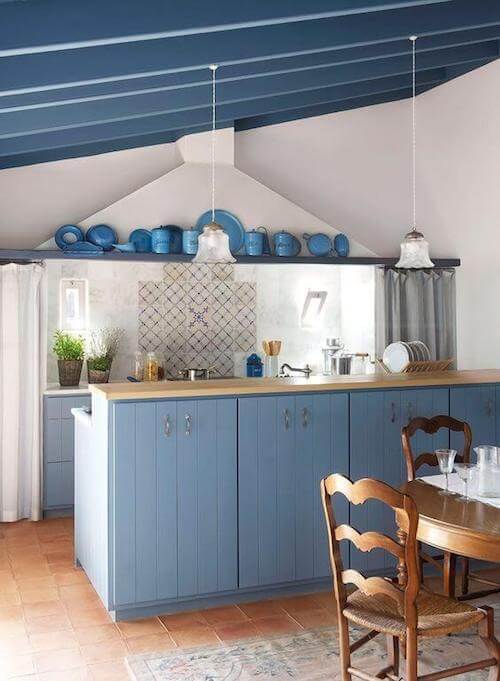 cucina blu indaco