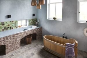 Il bagno ideale per una casa di campagna