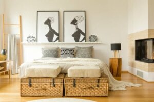 Piedi del letto: 8 idee per decorare questa zona