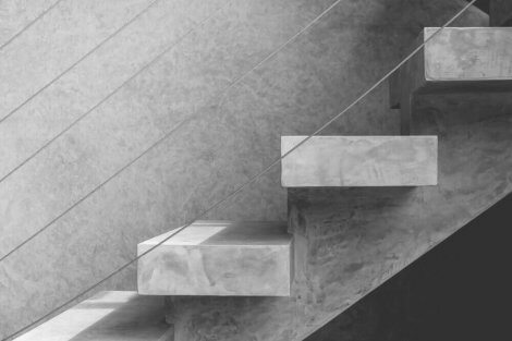 ミニマリストのモダンなコンクリート階段 Decor Tips