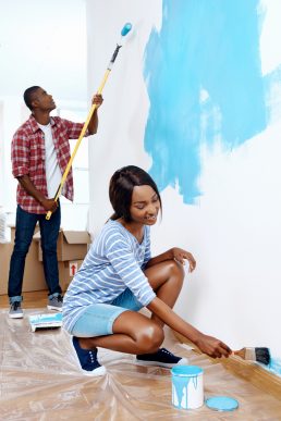 아파트 페인트 칠 하기: 창의적인 4가지 방법