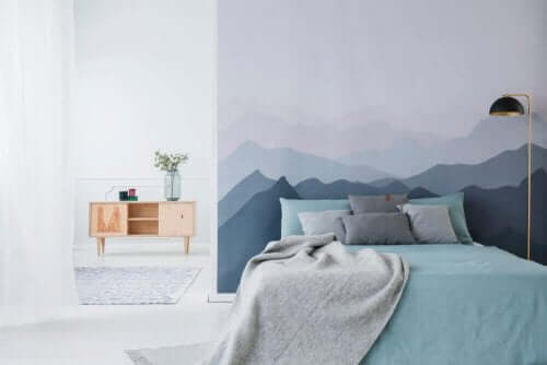 Blauw en grijs interieur: een ideale combinatie