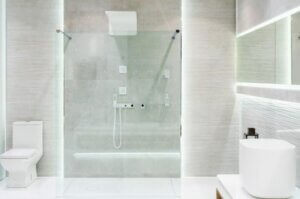 Badkamer met een perfecte douche