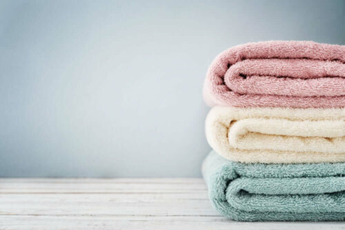 Stapel schone handdoeken