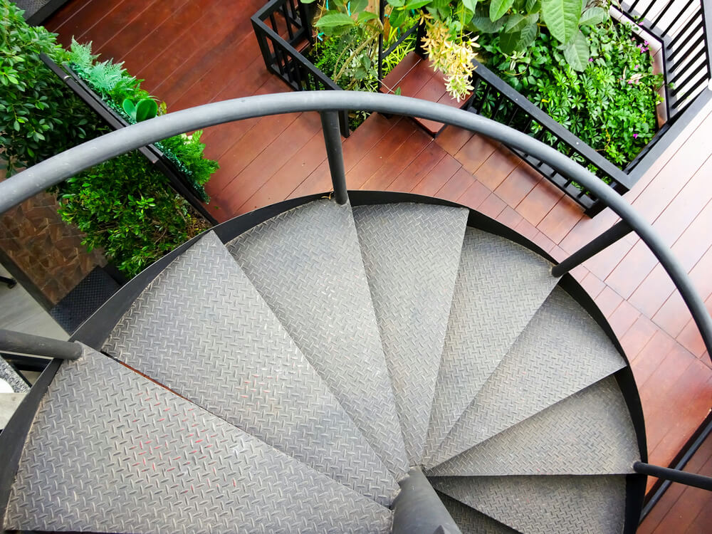 escadas em espiral