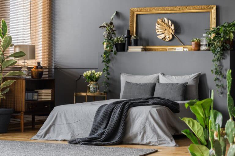cama colcha preta- decoração usando o preto