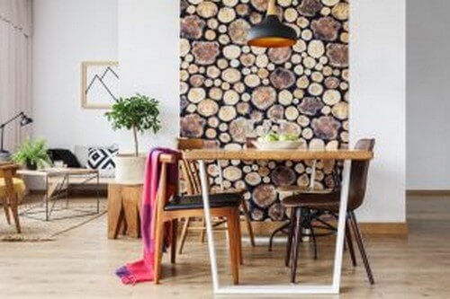papel de parede com texturas de madeira