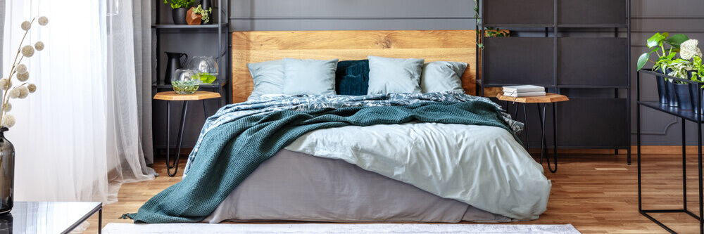 Uma cama com estilo e de baixo custo
