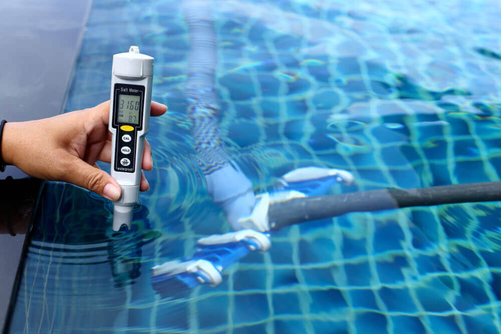 medir parâmetros da água da piscina