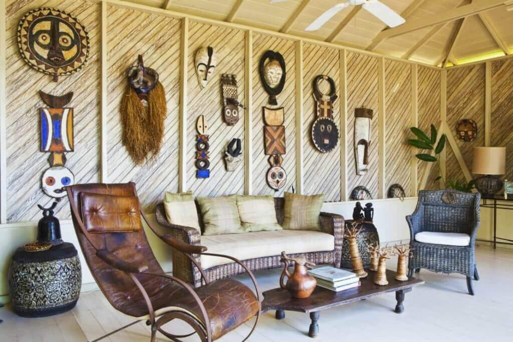 Uma casa no estilo Out of Africa: decoração 100% selvagem