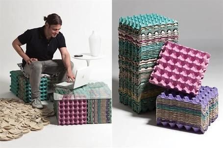criar recursos decorativos com caixas de ovos