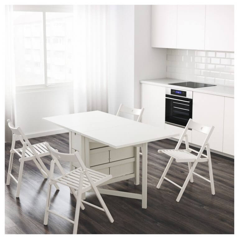 beyaz mutfak masası