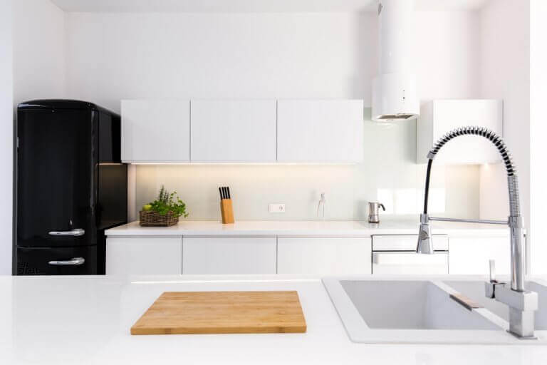 minimalist dekorasyon ile mutfak