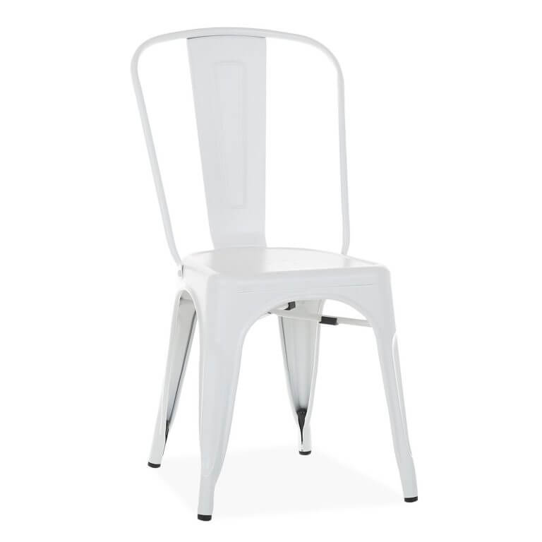Beyaz tolix sandalye