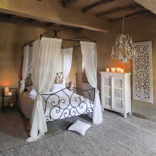 rustik stil yatak odası