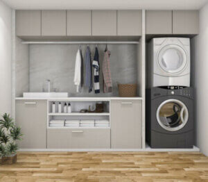 Kullanışlı bir çamaşır odası oluşturun.