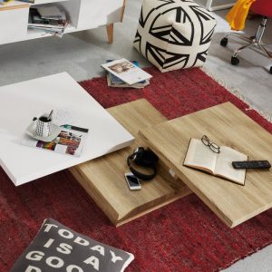 Coffee table: living room ideas for small spaces.