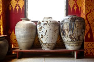 Ceramic vases have been used since ancient times.