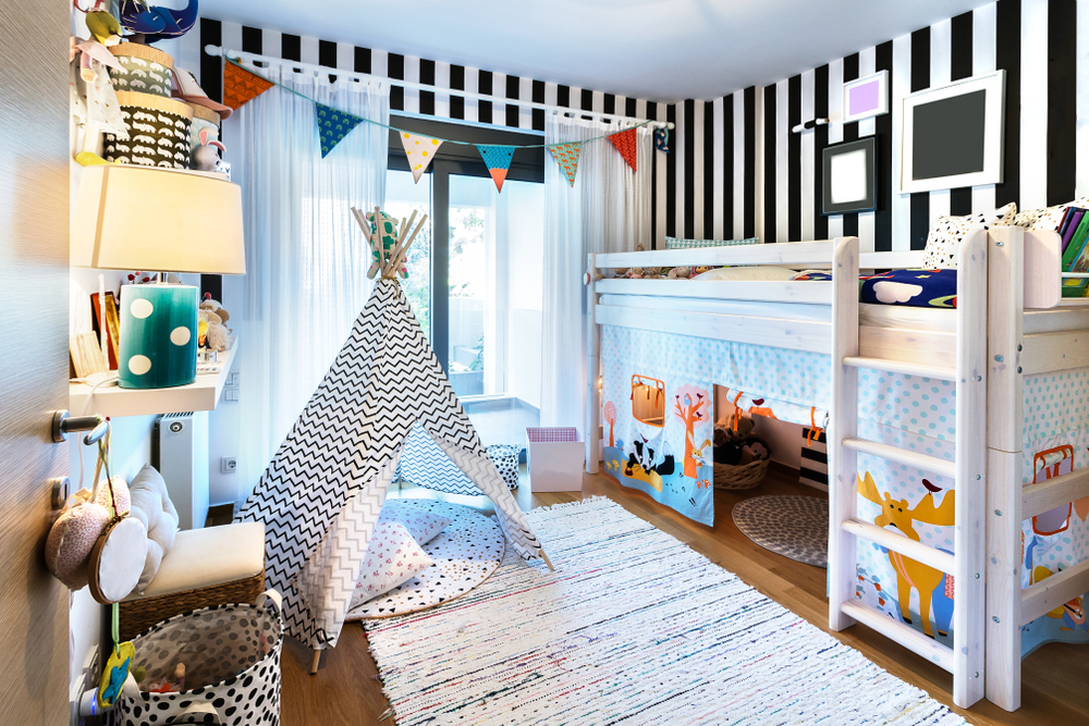 Bunk bed play area