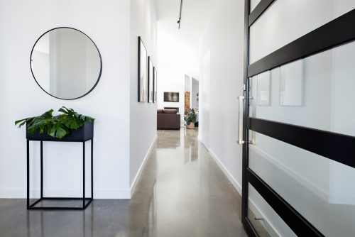 decorate hallways with mirrors
