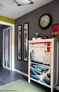 Decorative shoe organizer / inventandobaldosasamarillas.es