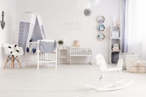 all-white nursery