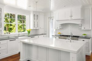 Quartz counters are so durable, and super easy to keep clean.