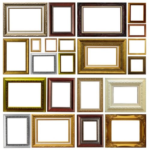 Picture frames come in all different shapes, sizes and materials.