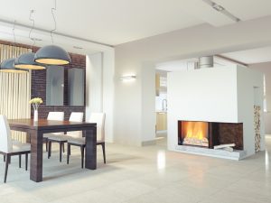 The wood fireplace is the most classic design.
