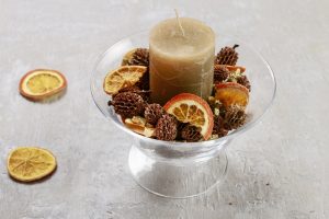 Get creative with your candles and create some beautiful centerpieces for your table.