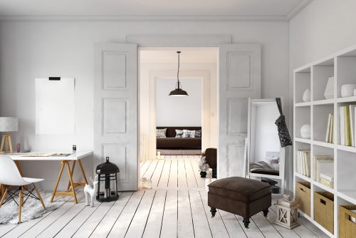 double interior door